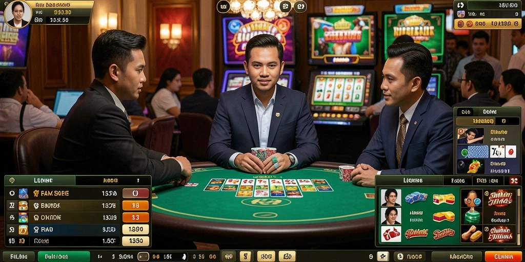 Fitur live casino yang membawa pengalaman kasino ke rumah.