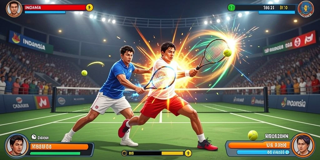 Tangkapan layar gameplay yang menunjukkan aksi mendebarkan.
