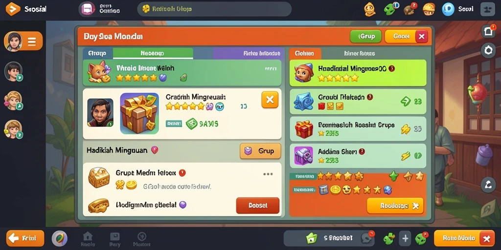 Reward menarik yang membuat pemain semakin semangat.